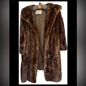 Womens Christian Dior Full Length Rich Brown Mink, custom Made- See Measurements